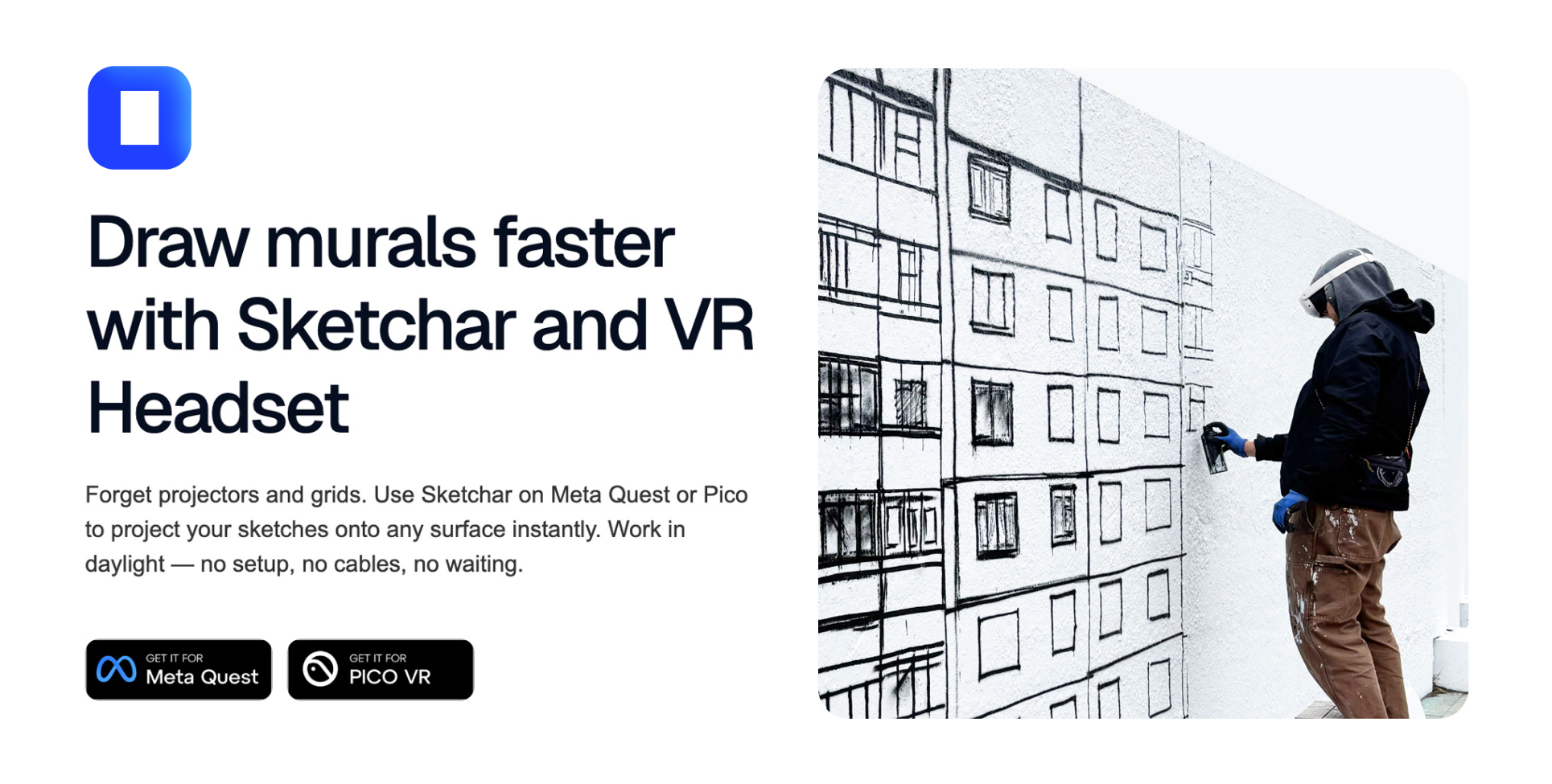 Sketchar VR App — AR Mural Drawing for Meta Quest & Pico